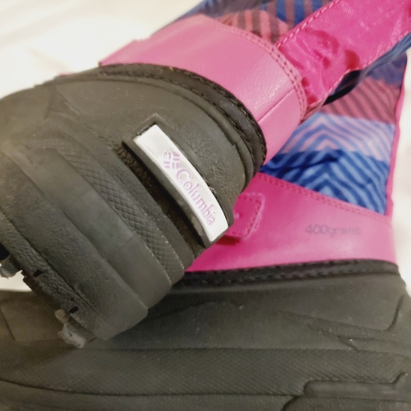 Columbia Youth Pink and Purple Powderbug Winter Boots - Picture 5 of 8